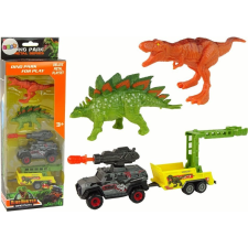 leantoys Dinoszauruszok Autó Rakéta Utánfutó Készlet 15951 (15951) autópálya és játékautó