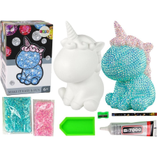 leantoys DIY Egyszarvú Készlet Gyémántok Kristályok Kék (15626) kreatív és készségfejlesztő