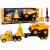 leantoys Építőipari Gépek Készlet - Teherautóval, Billenővel, Sárga ( )