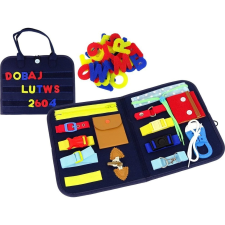 leantoys Érzékszervi Manipulációs Tábla Tok Kisgyermekeknek (15195) oktatójáték