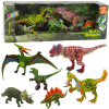 leantoys Figura Készlet Dinoszauruszok Mozgó Lábak Ormányok 6db (24391)
