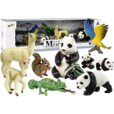 leantoys Figurás Állatok Készlet Papagáj Panda (L-12359-0) játékfigura