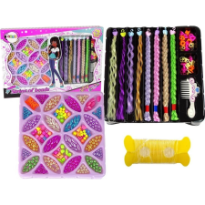 leantoys Gyöngykészlet Hajra és Színes Ékszerekre 15804 (15804) kreatív és készségfejlesztő