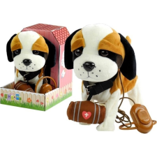 leantoys Interaktív Bernáthegyi Kutya Pórázon + Kennel (3975) készségfejlesztő