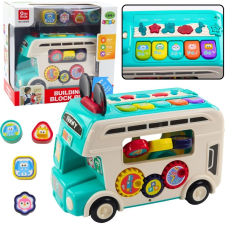 leantoys Interaktív Oktatási Busz Fényválogató Türkizkék (22712) oktatójáték