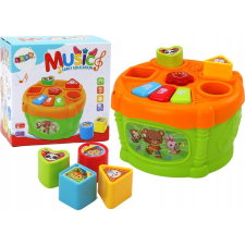 leantoys Interaktív Oktatódob - Zöld/Narancssárga (17949) készségfejlesztő