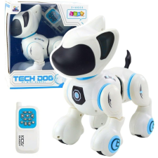 leantoys Interaktív Robotkutya Távirányító Fény Hang Fehér Kék – 23288 (5905991070597) készségfejlesztő