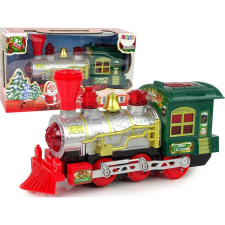 leantoys Karácsonyi Mozdony Zöld Elemekkel (12241) kisvasút