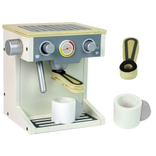 leantoys Kávéfőző gyerekeknek, fa játék presszógép MCT 9248 konyhakészlet