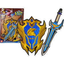 leantoys Kék Harcos Kardpajzs Készlet EVA Habból. 14575 (14575) katonásdi