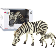 leantoys Lean Toys 2 Darabos Zebrafigura Szett Fiatal Világállatokkal (12311) játékfigura