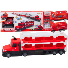 leantoys Lora Tow Truck 2in1 Versenypálya - Fényekkel, Hangokkal, Jelekkel, Autókkal, Piros ( ) autópálya és játékautó