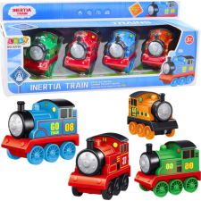 leantoys Motoros Mozdony Készlet Színes Vonatok 4db (22710) kisvasút