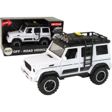leantoys Off-Road Autó Fehér Hangfények Jármű 1_14 (15469) autópálya és játékautó