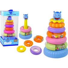 leantoys Oktatási Piramis Színes Peremmel (13480) oktatójáték