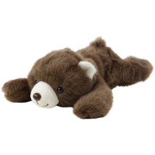 leantoys Plüss Játék Ölelnivaló Fekvő Barna Medve 30cm – 22528 (22528) plüssfigura