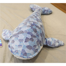 leantoys Plüss Kabala Bálna Szürke 90 cm (16394) plüssfigura