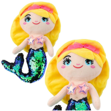 leantoys Plüss Sellő Ölelnivaló Játék Farok Flitterekkel Zöld 30cm – 22518 (22518) plüssfigura