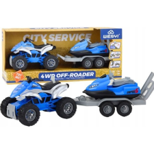 leantoys Quad Csónak Utánfutóval és Jet Ski-Vel ( ) autópálya és játékautó