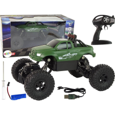leantoys R/C Távirányítós Autó - 2,4 Ghz, 1:18, Zöld (15360) autópálya és játékautó