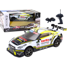 leantoys RC Sportkocsi 1_16 Drift Cserélhető Kerekek Fehér és Sárga (5905991034995) autópálya és játékautó