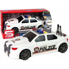 leantoys Rendőrségi Sportautó - 1:16, Hanghatásokkal, Fehér ( ) autópálya és játékautó
