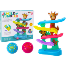 leantoys Slide For Balls Giraffe Monkey Sounds Színes Zsiráf Hangok (17697) oktatójáték