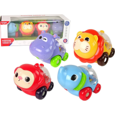 leantoys Színes Járművek Állatkészlete Golyókkal (13452) autópálya és játékautó