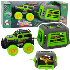 leantoys T-Rex Dinoszaurusz Ketrec Autó Készlet (24393) autópálya és játékautó