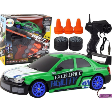 leantoys Távirányítós Sportautó - R/C, 1:24, Cserélhető Kerekekkel, Zöld (17185) távirányítós modell