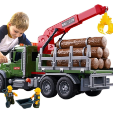 leantoys Teherautó Daruval Szállító Fa (20486) autópálya és játékautó