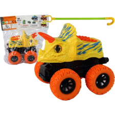 leantoys Terepjáró Triceratops Toló Gumikerekek Sárga 16268 (16268) autópálya és játékautó