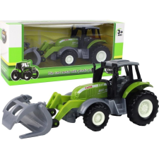 leantoys Traktor Kotró Zöld Mezőgazdasági Jármű 14845 (14845) autópálya és játékautó