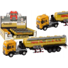 leantoys Üzemanyagtartályos Teherautó - 1:24, Utánfutóval, Sárgán Világít ( )