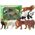 leantoys Vadon Élő Állat Figurakészlet - A Világ Állatai Készlet, 6 db (12275)