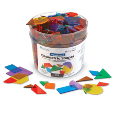 Learning Resources Átlátszó geometriai alakzatok tanulási segédanyagok 408 db kreatív és készségfejlesztő