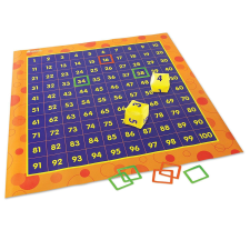 Learning Resources Hip Hoppin' Hundred Math szorzótábla játszó szőnyeg kreatív és készségfejlesztő