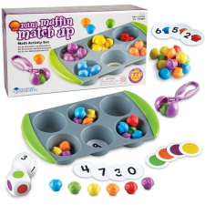 Learning Resources Mini Muffin - szortírozó készlet, finommotorika csipesszel kreatív és készségfejlesztő