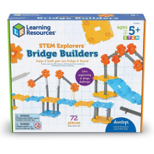 Learning Resources STEM logikai játék Híd építése 62 darab tanulási segédanyag barkácsolás, építés