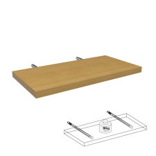  Lebegő polc bükk 50 cm x 25 cm x 2,5 cm bútor
