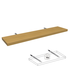  Lebegő polc bükk 80 cm x 18 cm x 2,5 cm bútor