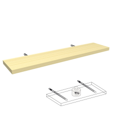  Lebegő polc juhar 80 cm x 18 cm x 2,5 cm bútor