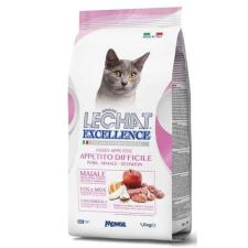 LeChat EXCELLENCE 1,5kg Fussy appetite Sertés (Válogatós macskáknak) macskaeledel
