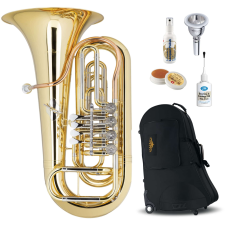 Lechgold Bt-13/4L Bb-Tuba Lakkozott Deluxe Szett fúvós hangszer