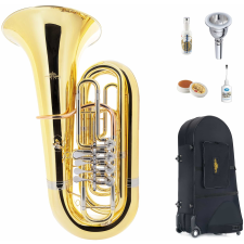 Lechgold Bt-18/4L Bb tuba Lakkozott Deluxe Szett fúvós hangszer