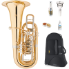Lechgold Ft-20/6Gl F tuba Arany Sárgaréz Lakkozott Deluxe Szett