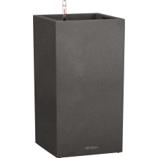 Lechuza Canto Stone 30 high oszlopkaspó grafitfekete 30 cm x 30 cm kerti dekoráció