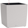 Lechuza Cube Cottage virágtartó 40 cm x 40 cm x 40 cm világosszürke