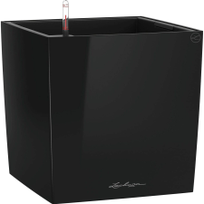 Lechuza Cube Premium kaspó 30 cm x 30 cm fekete magasfényű kerti dekoráció