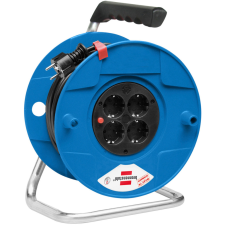 Lectra Technik Kft. Kábeldob 25 méteres kábellel, 4 dugalj, kék/fekete (BAT) villanyszerelés